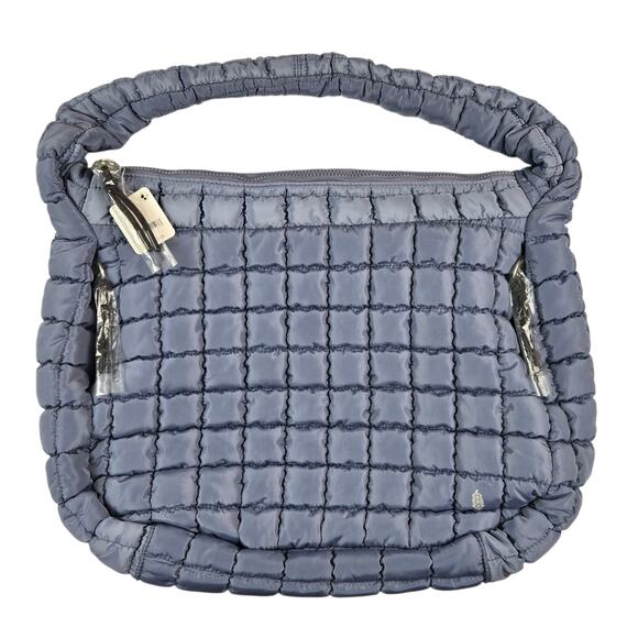 FREE PEOPLE Movement Quilted Carryall Tote Bag Slate Sold Out Color NWT - Picture 1 of 5